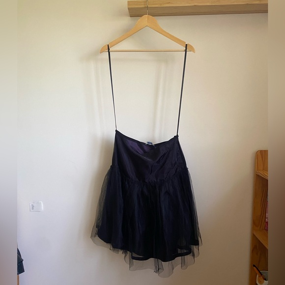 RALPH LAUREN Dusty Purple Pleated Formal Mini Dress with Black Petticoat - Picture 6 of 9